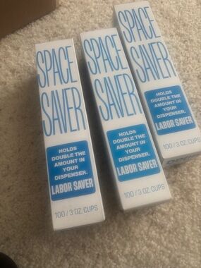 Space Saver Dixie cups 3oz sealed NOS vintage lot of 3
